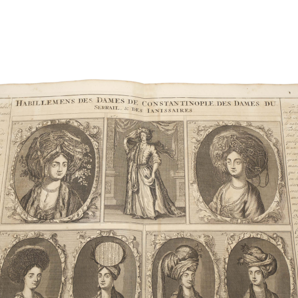 Habillements des Dames de Constantinople, des Dames du Serrail & des Ianissaires - 18. Yüzyıl Osmanlı Kıyafetleri Gravür