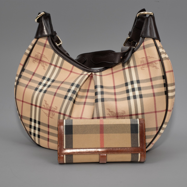 Burberry Haymarket Check Rydal Hobo - Kol Çantası & Cüzdan